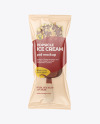 Chocolate Popsicle Ice Cream with Nuts Mockup