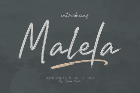 Malela Handwritten Brush Font - Free font