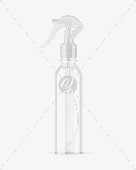 Clear Spray Bottle Mockup