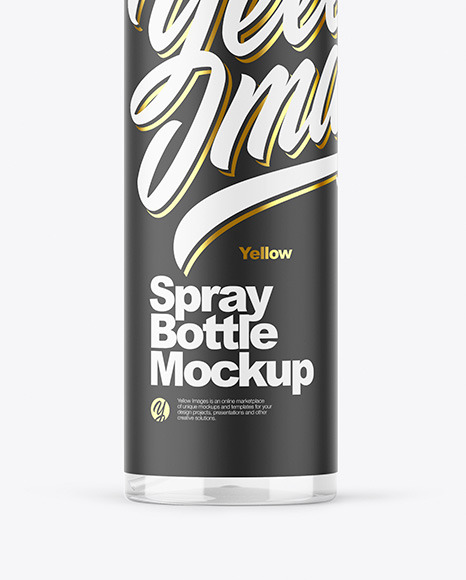 Clear Spray Bottle Mockup