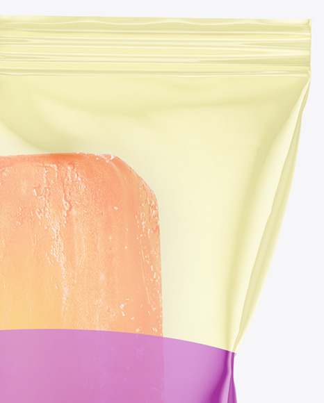 Orange Fruit Popsicle Ice Cream Mockup