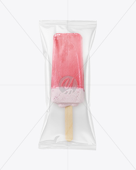 Red Fruit Popsicle Ice Cream Mockup