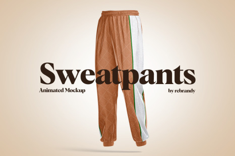 Sweatpants Animated Mockup - Sport wear