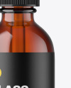 Amber Glass Dropper Bottle Mockup