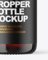 Amber Glass Dropper Bottle Mockup