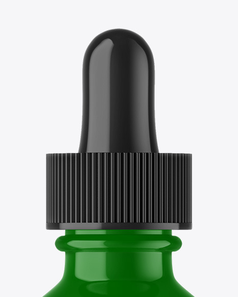Glossy Plastic Dropper Bottle Mockup Glossy Plastic Dropper Bottle Mockup