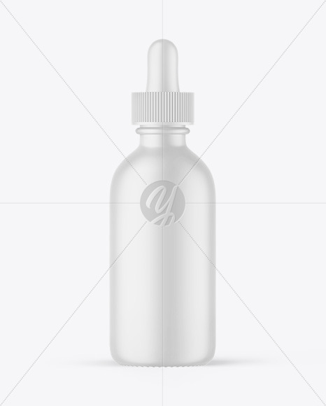 Matte Plastic Dropper Bottle Mockup