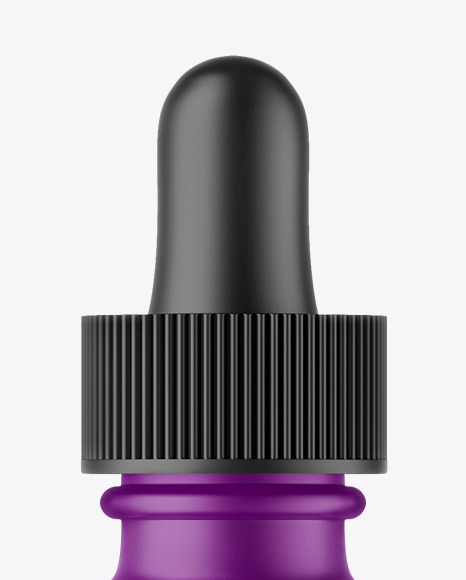 Matte Plastic Dropper Bottle Mockup