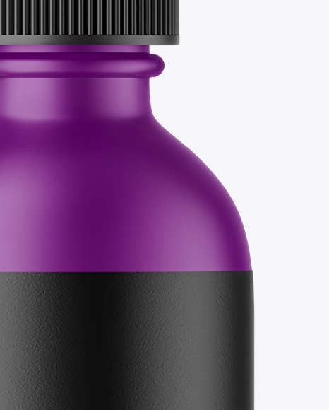 Matte Plastic Dropper Bottle Mockup