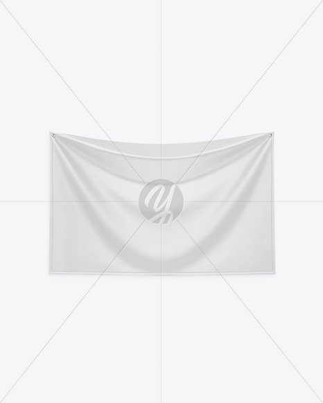 Textile Fabric Banner Mockup