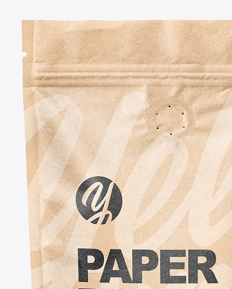 Kraft Paper Stand-up Pouch Mockup