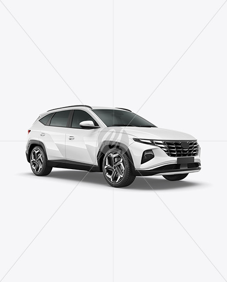 Compact Crossover SUV Mockup - Half Side View