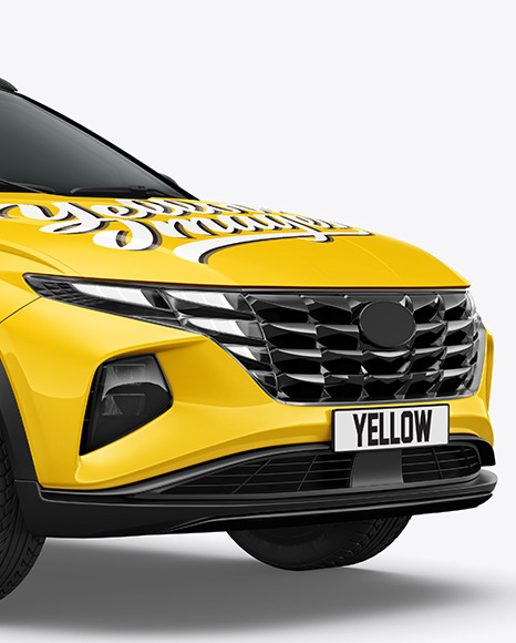 Compact Crossover SUV Mockup - Half Side View