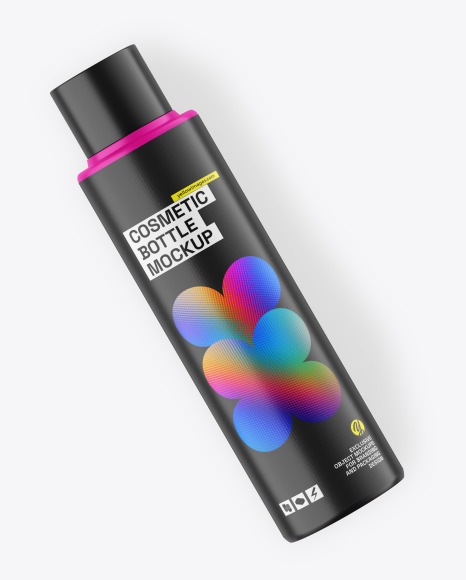 Matte Plastic Cosmetic Bottle Mockup Matte Plastic Cosmetic Bottle Mockup