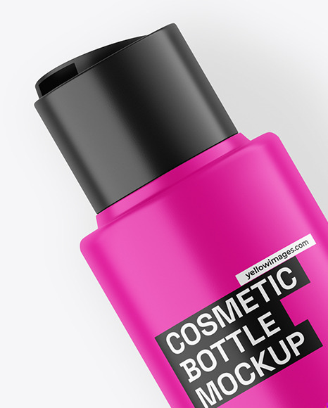 Matte Plastic Cosmetic Bottle Mockup Matte Plastic Cosmetic Bottle Mockup