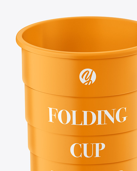 Matte Folding Cup Mockup