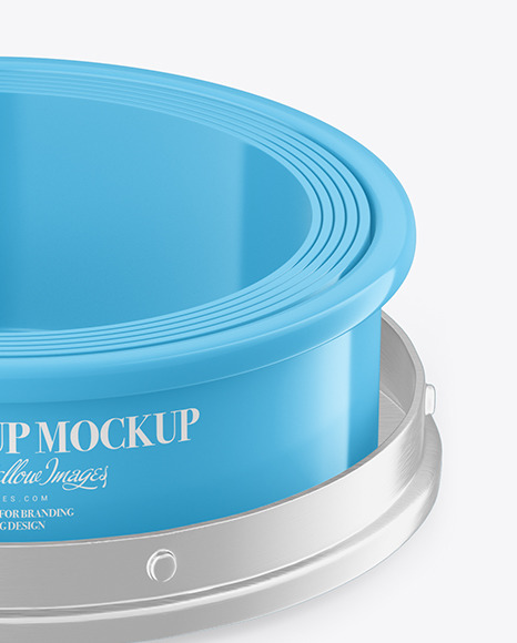 Glossy Folding Cups Mockup