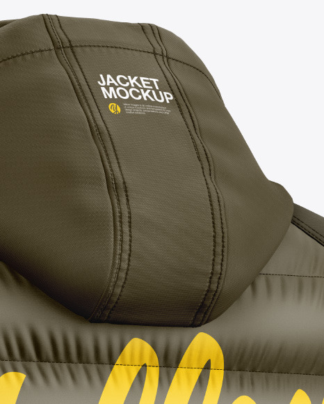 Training Down Jacket w/Hood Mockup