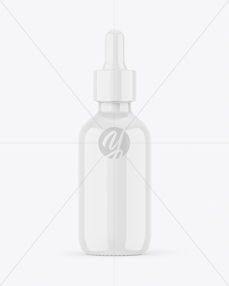 Glossy Dropper Bottle Mockup