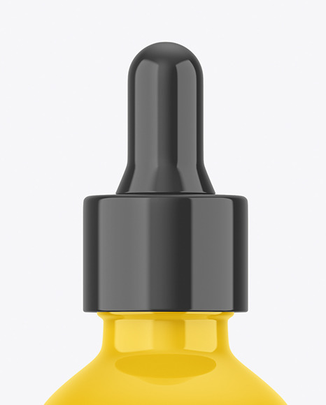 Glossy Dropper Bottle Mockup