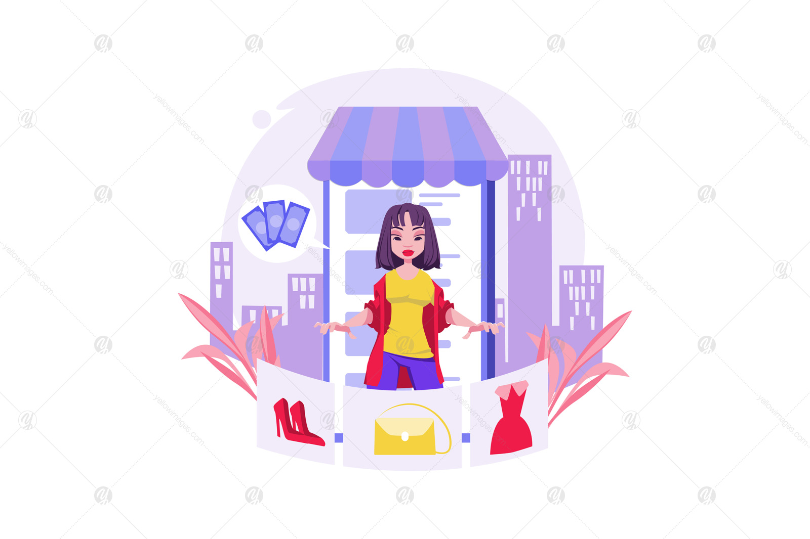 M395_Online Shop Illustration Pack M395_Online Shop Illustration Pack