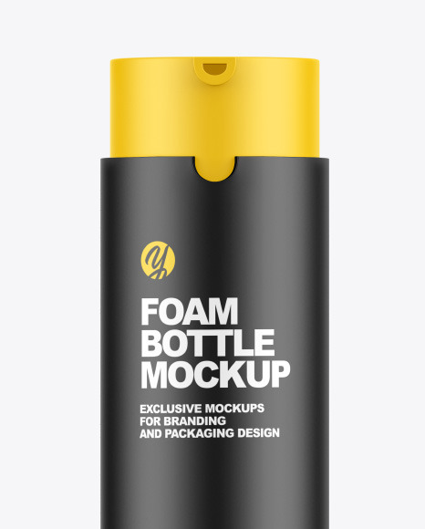 Matte Foam Bottle Mockup