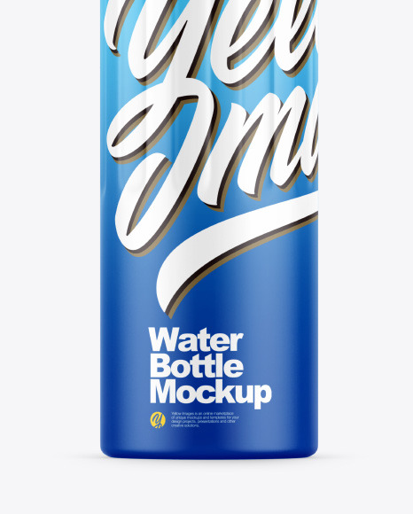 Matte Water Bottle Mockup