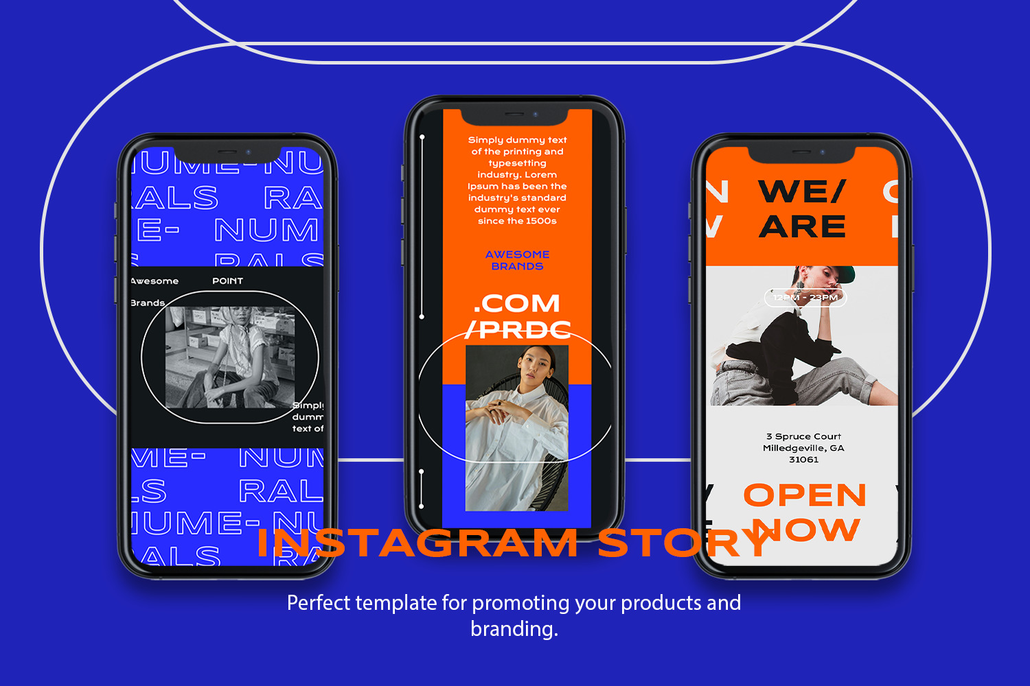 Numerals Instagram Template Numerals Instagram Template