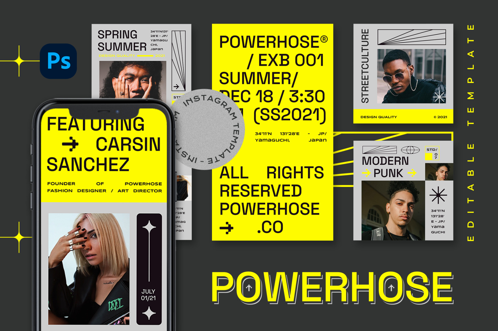 Powerhose Instagram Template Powerhose Instagram Template