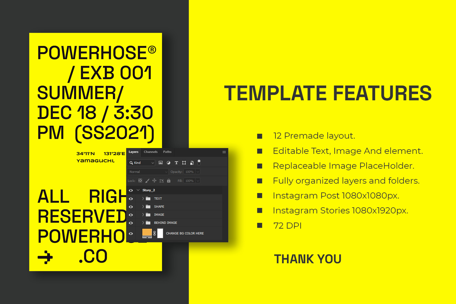 Powerhose Instagram Template Powerhose Instagram Template