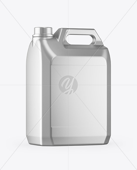 Metallic Jerrycan Mockup