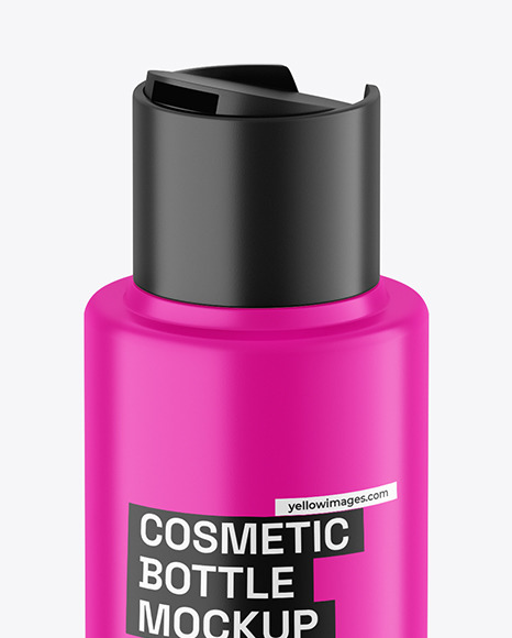 Matte Plastic Cosmetic Bottle Mockup Matte Plastic Cosmetic Bottle Mockup