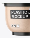 Matte Plastic Jar Mockup