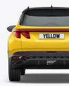 Compact Crossover SUV Mockup - Back View