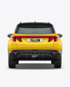 Compact Crossover SUV Mockup - Back View