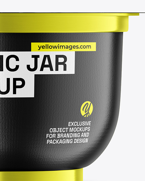 Metallic Plastic Jar Mockup