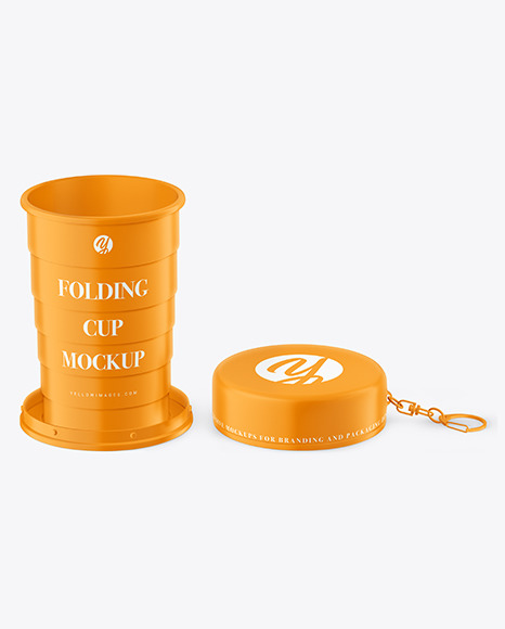 Matte Folding Cup Mockup