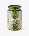 Clear Glass Jar with Capers Mockup