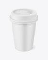 Coffee Cup with Biodegradable Lid Mockup