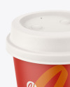 Coffee Cup with Biodegradable Lid Mockup