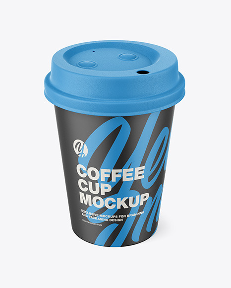 Coffee Cup with Biodegradable Lid Mockup