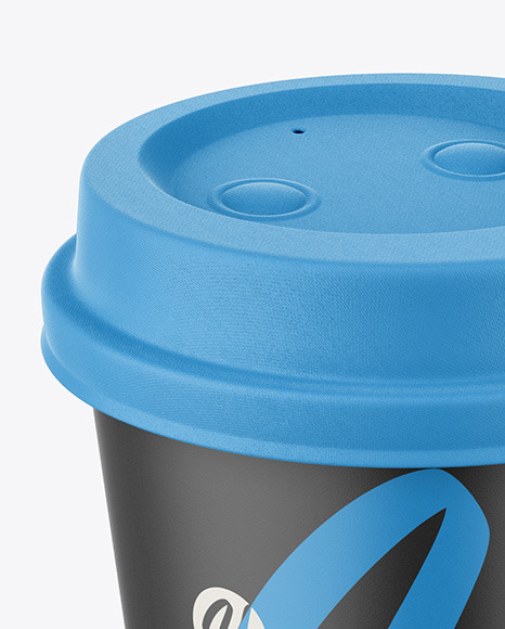 Coffee Cup with Biodegradable Lid Mockup