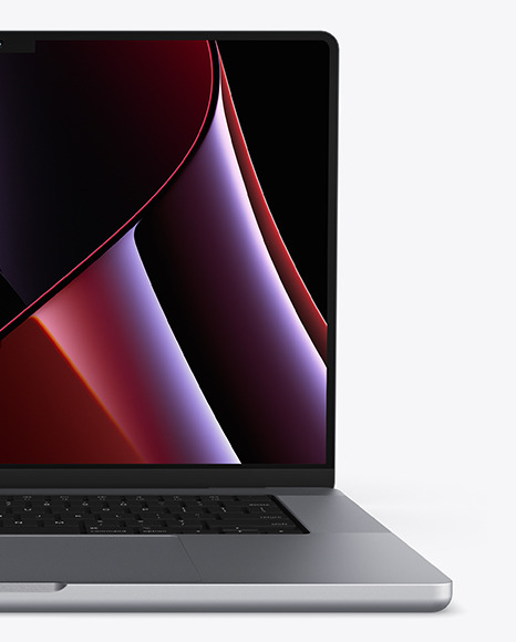 MacBook Pro 16-inch Space Gray Mockup