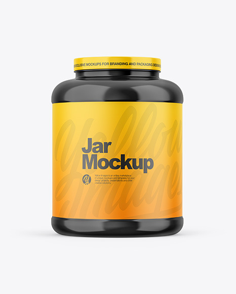 Glossy Jar Mockup - Body cream jar