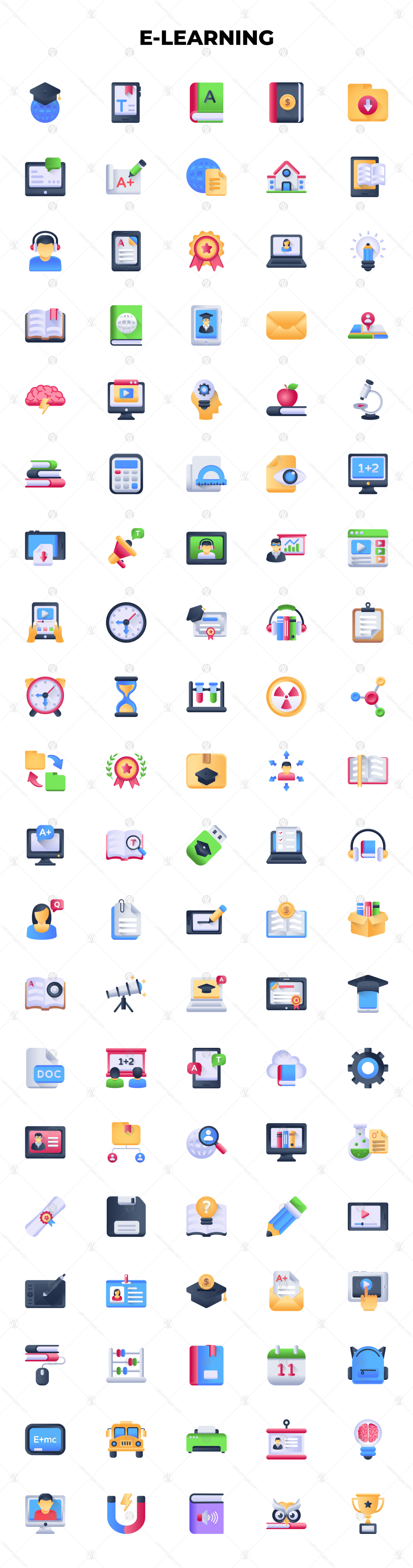 330 Flat Gradient Icons