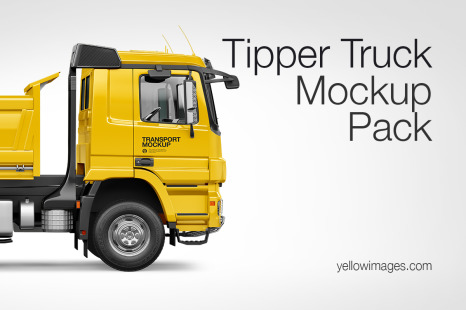 Tipper Truck Mockup Pack - Handpicked Sets of Vehicles