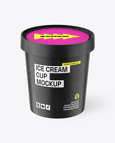 Kraft Ice Cream Cup Mockup