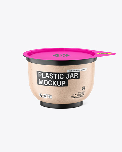 Matte Plastic Jar Mockup