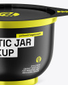 Metallic Plastic Jar Mockup