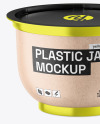 Metallic Plastic Jar Mockup